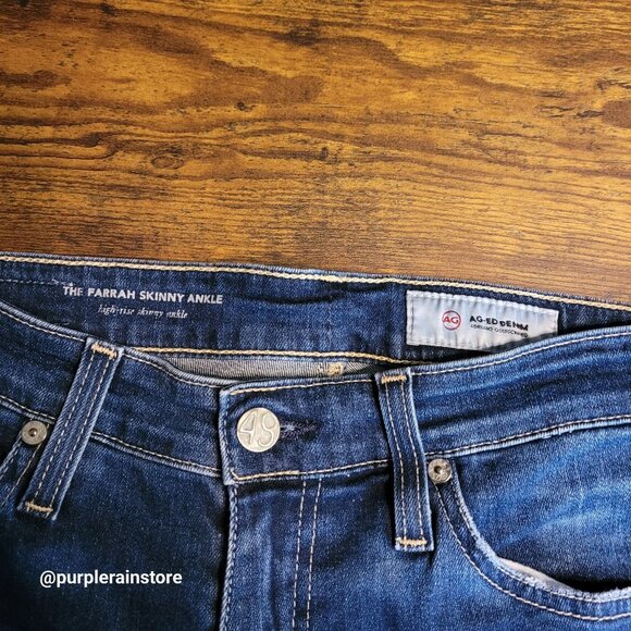 AG Adriano Goldschmied Jeans 27 Farrah Ankle Skinny High Rise Stretch Denim - Picture 4 of 11